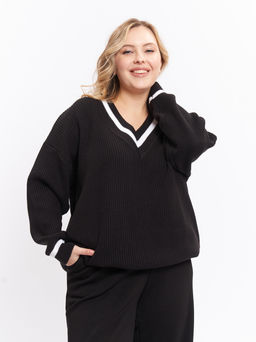 Джемпер вязаный DG39166BLK01