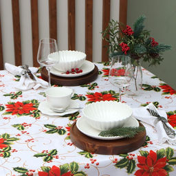 Скатерть Доляна В преддверии Рождества 110*145 см, 100% п/э  фото 4