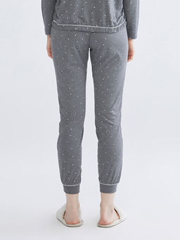 Beli Lastikli Desenli Kad?n Jogger Pijama Alt