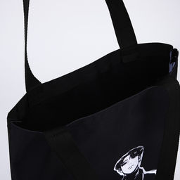 Сумка шопер Корея, 35х0.5х40 см, отд без молнии, без подклада, чёрная - Nazamok фото 8