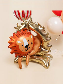 Воздушный шар фольгированный 3D 44" «Цирк. Лев», только под воздух