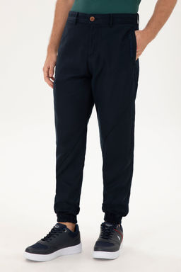 Мужские темно-синие брюки из плотной ткани - U.s. polo assn фото 8