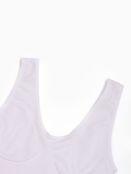 Топы бесшовные MINAKU, набор 3 шт., размер 50, цвет белый, чёрный, бежевый