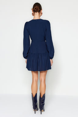 Trendyolmilla Koyu Yesil Duz Dokuma Elbise TWOAW24EL00550 фото 11