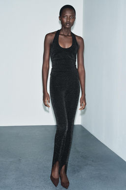 SHINY STRETCH HALTER TOP - Zara фото 7