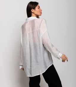 Рубашка #КТ73019, белый - Dommod фото 3