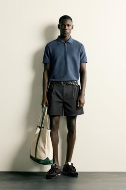 POLO REGULAR FIT CREMALLERA / Marino