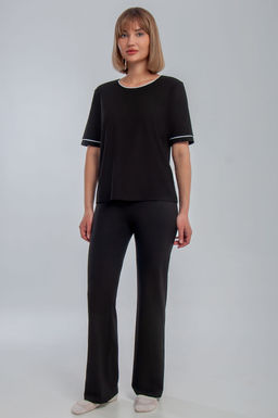 Арт. 10608 Пижама с брюками 42-50 (5 шт) Цвет:черный