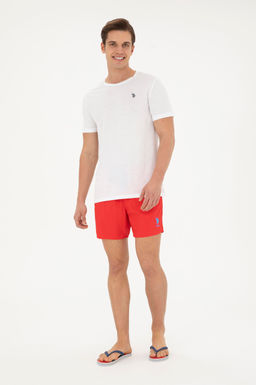 Мужские красные шорты для плавания