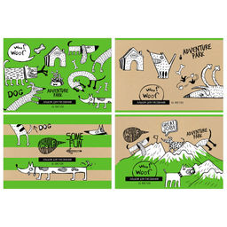 Цена за 2 шт. Альбом для рисования BG А4 16л. на скрепке "Adventure park" (АР4ск16 11810) обложка мелованная бумага