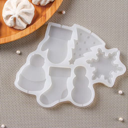 Форма для леденцов Новогодние леденцы, силикон, 6 ячеек, 15?13 см, прозрачная