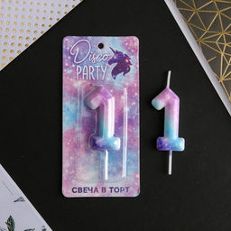 Свеча-цифра в торт 1 - Страна карнавалия фото 2