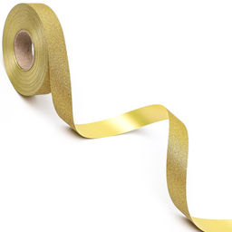 Цена за 4 шт. Лента ТИФФАНИ для декора и подарков,золото, 2 см х 50 м - Simaland фото 3