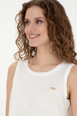 Женская футболка цвета экрю - U.s. polo assn фото 2