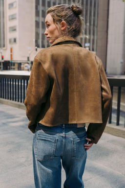 FAUX SUEDE JACKET - Zara фото 11