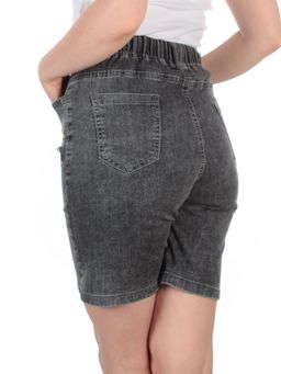 5525-1 DARK GRAY Шорты джинсовые женские JH - Фабричный китай фото 5