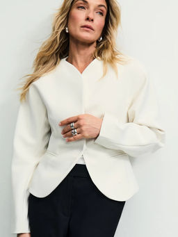 Приталенный жакет с вискозой в составе / Zarina  фото 3