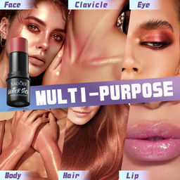 Тон 04 !SADOER Стик для контуринга лица хайлайтер, румяна, скульптор,  Caramel Mocha