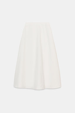 FALDA PAREO MIDI HEBILLA / Blanco - Zara фото 11