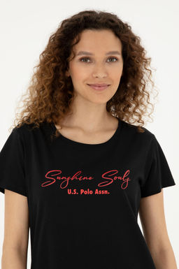 U. S. Polo Assn / Женская черная футболка - U.s. polo assn фото 9