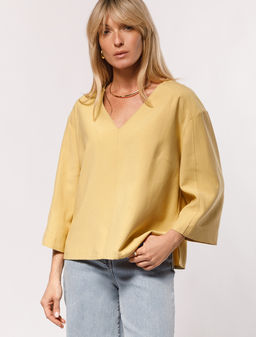 VILATTE / Свободная блузка из плотного лиоцелла  фото 12