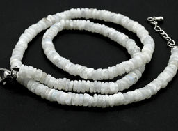 Бусы из Беломорита-лунный камень диски 5*2мм, 43см, 15,30г