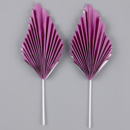 Набор для украшения Перо, набор 2 шт, цвет фиолетовый