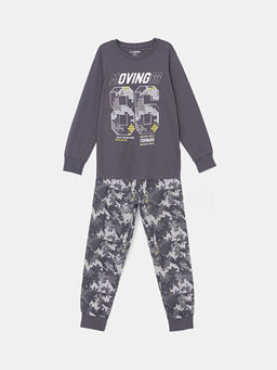 Bisiklet Yaka Erkek ?ocuk Pijama Tak?m?