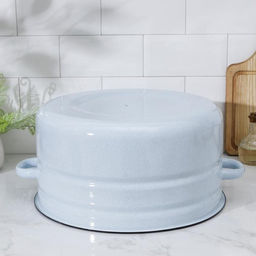 Бак эмалированный, 18 л, d=37.5, с крышкой, без деколи, МИКС