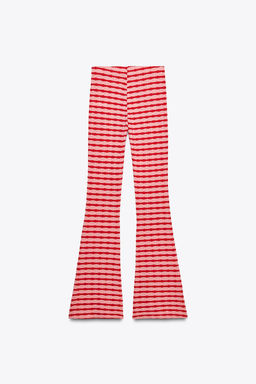 JACQUARD FLARE TROUSERS - Zara фото 6