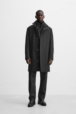 COAT WITH DETACHABLE COLLAR - Zara фото 2