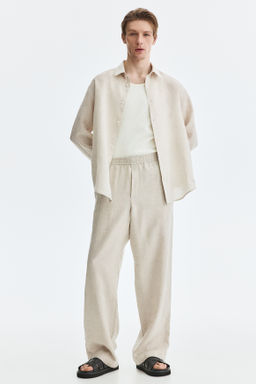 Pantal?n de lino Loose Fit - H&m фото 5
