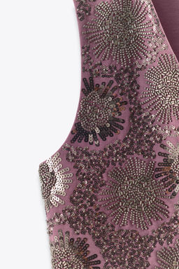 EMBROIDERED BEADED WAISTCOAT