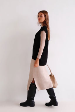 Martichelli Жилет с V-образным вырезом вязаный чёрный  фото 4