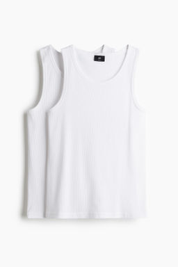 Pack de 2 camisetas sin mangas en canal? Slim Fit - H&m фото 7