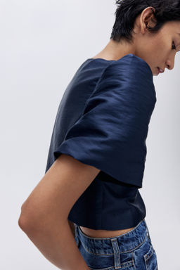 Blusa con manga puffy - H&m фото 3