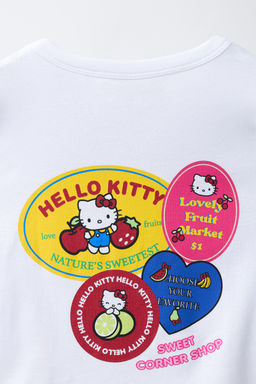CAMISETA STICKERS HELLO KITTY  SANRIO / Blanco - Zara фото 6