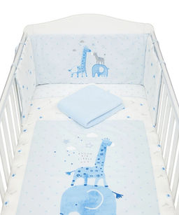 Mothercare / Комплект: простыня, плед, одеяло, бампер
