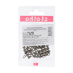 Бусина Zlatka железо DC-045 4.5 мм 50 шт №03 под черный никель  фото 3