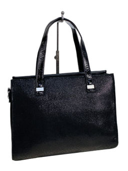 Женская сумка из искусственной кожи и натуральной замши, цвет черный