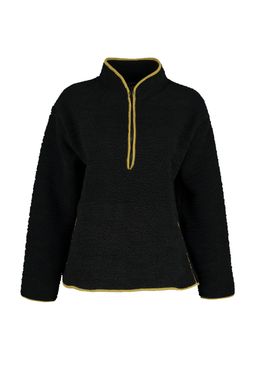 Siyah Pelus Orme Spor Sweatshirt THMAW23SW00021