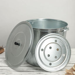 Бак для белья оцинкованный, 32 л, без решётки, ГОСТ