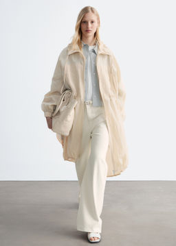 Parka con cord?n de ajuste