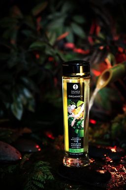 Масло для массажа Shunga Organica Exotic Green Tea, натуральное, расслабляющее, зеленый чай, 240 мл