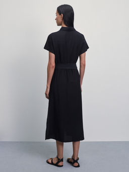 Платье-рубашка с поясом / Zarina  фото 5