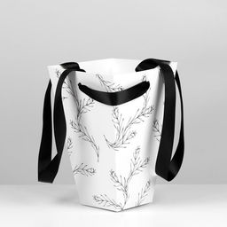 Переноска для цветов на лентах Present with best wishes, 17 х 25 х 9 см - Дарите счастье фото 3