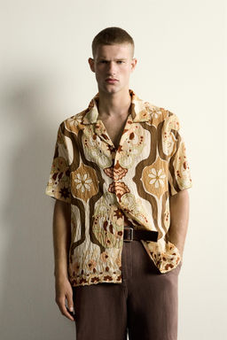 CAMISA FLUIDA ESTAMPADO ABSTRACTO / Multicolor - Zara фото 2
