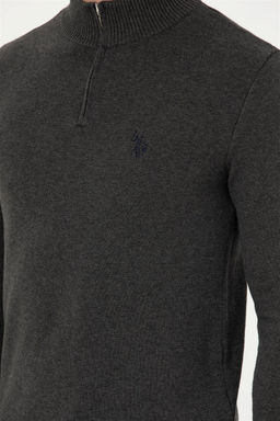 Мужской свитер антрацитового меланжа - U.s. polo assn фото 7