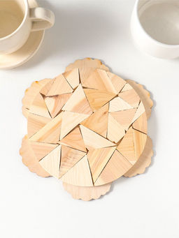 Подставка под горячее «Овечка» 19см, можжевельник, фанера