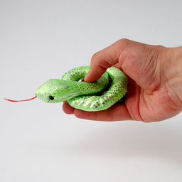 Мягкая игрушка Змея блестящая, 11 см, цвет зелёный - Simaland фото 3